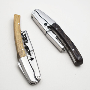 <span class=keywords><strong>Tire</strong></span>-bouchon manuel en acier inoxydable écologique de haute qualité, lame de 4,5 cm, manche en bois de chêne/wengé, marque <span class=keywords><strong>Laguiole</strong></span> - Product Image 4