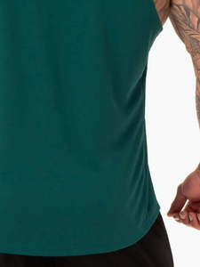 Camiseta sin Mangas para Hombre Harry Johnson Production 2026, Verde, Cuello Redondo, Tejida, Color Sólido, Transpirable, Estilo Casual - Product Image 5