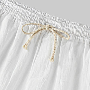 Pantalones cortos para correr de entrenamiento deportivo informal Unisex, poliéster de alta calidad, algodón, bolsillos, patrón sólido, teñido liso, a prueba de viento, secado rápido - Product Image 3