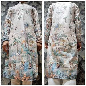 Kurta ดั้งเดิมที่มีการพิมพ์ด้วยงานปักโดย fabzone ขายส่งผู้ส่งออก - Product Image 3