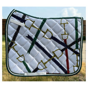 Tapis de selle de cheval équestre avec logo personnalisé le plus vendu nouveau design le mieux fabriqué prix de gros 2025 - Product Image 1