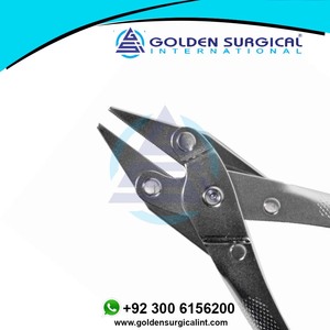 Pince coupante et plieuse de fil lourd à nez plat parallèle |   Instruments chirurgicaux orthopédiques - Product Image 3