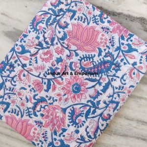 Tissu en coton cambriqué imprimé au bloc, léger, écologique, de qualité supérieure, 68x68, imprimé traditionnel Jaipuri, pour vêtements et décoration intérieure - Product Image 2