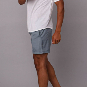 Pantalones Cortos Deportivos Personalizados para Hombre, de Algodón Gris, Casuales, Sólidos, de Secado Rápido, Transpirables, para Entrenamiento, Gimnasio, Deportes y Fitness - Product Image 4