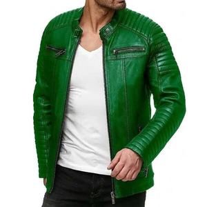 Chaqueta de Cuero Genuino para Hombre FALCON SPORTS, Venta al Por Mayor OEM, Impermeable y Resistente al Viento, Ropa de Abrigo de Otoño en Todos los Colores - Product Image 2