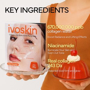 IVOSKIN คอลลาเจน ไนอาซินาไมด์ เจลลี่ ไฮโดร บอมบ์ บำรุงผิว ช่วยให้ผิวเต่งตึง ลดเลือนริ้วรอย มอบความชุ่มชื้น เป็นมิตรต่อสิ่งแวดล้อม แผ่นมาส์กหน้า - Product Image 4