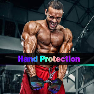 <b>Best</b> Price High Quality Unisex Gym Gloves Anti-Slip Polyester Leather Fitness Training Weight Lifting <b>Wrist</b> <b>Support</b> Sports - Product Image 3