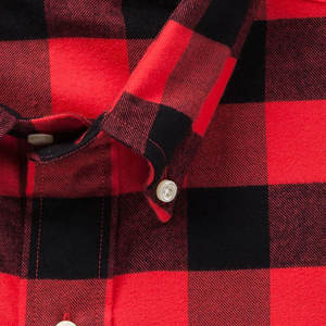 Nouveau design hommes chemises en flanelle solide 100% coton coupe régulière col roulé haute qualité respirant à manches courtes décontracté - Product Image 2