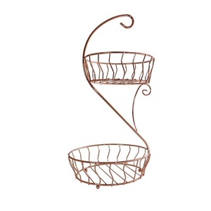 Centros de mesa Cesta de fruta de metal Cocina Catering Uso Encimera Decorativa Plata Acabado antiguo - Product Image 6