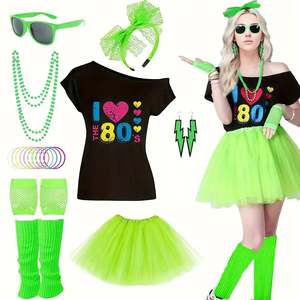 Costume de jeu Femme Hippie Anne 80 - Product Image 5