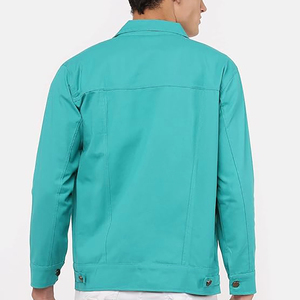 Nuevas Chaquetas vaqueras de estilo informal de manga larga para hombre, Chaquetas vaqueras cómodas y elegantes para hombre, Chaquetas vaqueras de calidad con cuello levantado - Product Image 3