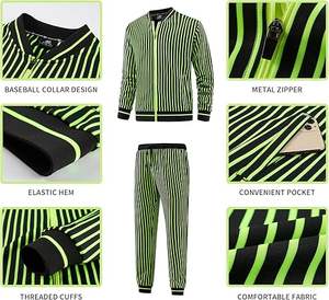 Ensemble de jogging en molleton de coton 100% à fermeture à glissière intégrale pour homme Survêtement à capuche S-3XL Ensemble 2 pièces - Product Image 5