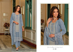 New Latest Premium <b>Silk</b> with Heavy Embroidered Kurti Set for Women - Product Image 5