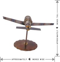 Sculpture d'art métallique artisanale de collection, accessoires de bureau, trophée, cadeau, décoration maison et bureau, avion, impression UV, style nautique