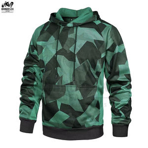 Sudadera con Capucha de Camuflaje para Hombre, Ropa Urbana Transpirable, Sudadera Básica de Algodón Combinado, Sudadera con Capucha de Camuflaje con Logotipo Personalizado en Venta - Product Image 6