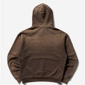 Sudadera con Capucha Personalizada Estilo Vintage Desgastada para Hombre, Lavada al Ácido, con Salpicaduras de Pintura, Decolorada por el Sol, Sin Cordones - Product Image 6