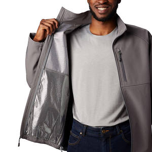 Vêtements d'aventure en plein air, remise en gros, taille plus, veste softshell imperméable coupe-vent avec fermeture éclair, durable, résistante, randonnée - Product Image 3