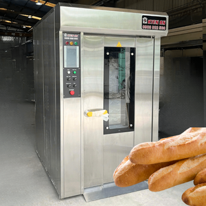 เตาอบไฟฟ้า12ถาดแบบหมุนพร้อมแท่นวางบนรถเข็น1.200X1.900X2ไฟฟ้าได้รับการรับรองมาตรฐาน ISO 100เตาอบแบบเวียดนาม - Product Image 1