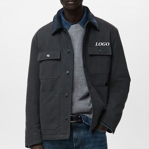 Blousons bomber respirants pour hommes avec fermeture boutonnée OEM, prix bas, tendance et à la mode, vestes pour hommes, meilleur logo personnalisé imprimé - Product Image 1