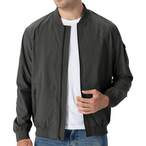 Blouson d'hiver pour homme avec col montant, design personnalisé de haute qualité, vente en gros, simple, tendance de la rue, tenue tendance - Product Image 1