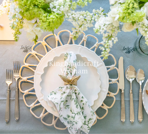 Natural Rattan Table <b>Mats</b> for Boho Wedding and <b>Garden</b> Party Decoration - Product Image 2