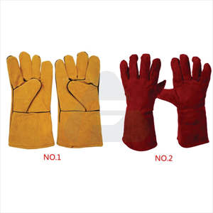 วัวแยกหนังเชื่อมและการทำงานถุงมือความปลอดภัย2023ขายส่งอุตสาหกรรมถุงมือทำงาน - Product Image 4