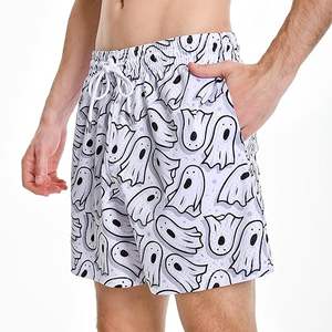 Custom OEM Service High Street Style <b>Men's</b> Gym <b>Shorts</b> Elastic Waist <b>5</b> <b>Inch</b> <b>Inseam</b> Double Layer 100% Polyester Sublimation Mesh - Product Image 3