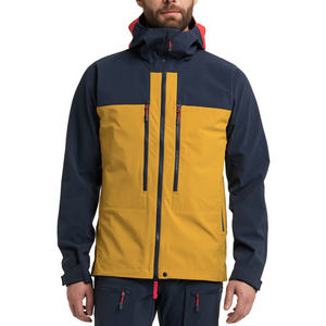 Vestes Softshell en Polyester pour Hommes Imperméables Coupe-Vent Personnalisées Manteau de Pluie Uni Col Debout Vestes pour Hommes - Product Image 4