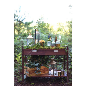 Lanterne en métal décorative dorée à lumière LED, support de pilier, matériau en verre, moderne et durable, fait à la main pour jardin intérieur/extérieur - Product Image 4