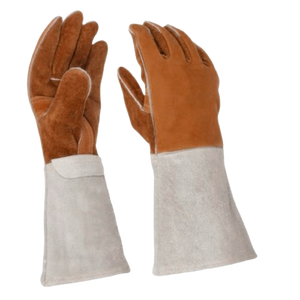 Gants de travail de sécurité en cuir de vachette pleine fleur et croûte de vachette haute performance pour soudage TIG, protection industrielle des mains - Product Image 4