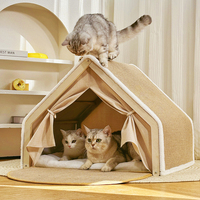 Cushion à gratter en bois pour chat, mobilier d'appartement pour chat, salon doux et chaud pour chat, arbre à gratter en bois pour chat, commande pour exportateurs et acheteurs