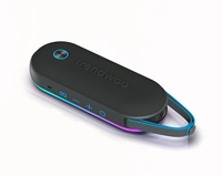 8 lumières LED RGB d'extérieur pour enceinte 30W avec micro intégré, charge rapide, alimentation par batterie, IP56, compatible gaming, durable, portable