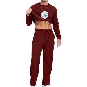 <b>Men's</b> Hoodie Tracksuit 2 Pieces Set Color <b>Pullover</b> Fleece Sweatshirt Long Sleeve Casual Sweatshirt Sweatsuit - Product Image 5