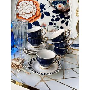 Rosa & altro caffè turco tazza Marino 12 pezzi per 6 persone