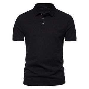 2025 logotipo personalizado de alta calidad 100% algodón logotipo bordado personalizado hombres Golf uniforme de negocios Color sólido Polo camisas Polo - Product Image 1