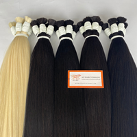 Extensions de cheveux humains vietnamiens 100% naturels, qualité 12A Remy, double trame, lisses et soyeux, couleur blonde, meilleur prix