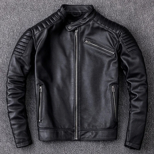 Chaqueta de cuero de moda europea y americana con cuello informal Punk para motocicleta para hombre, chaqueta de alta calidad para hombre - Product Image 6
