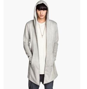 Venta caliente de alta calidad de punto cárdigan de lana por encargo bordado sudaderas con capucha bata de invierno con capucha de rizo francés al por mayor - Product Image 4