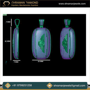 Medallón Personalizado de Plata de Ley 925 con Baño de Oro y Diamantes Moissanite, Joyería Fina de Alta Calidad, Regalos Elegantes - Product Image 5