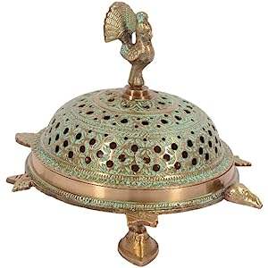 Brûleur d'encens en métal Brûleur d'encens en laiton de luxe de haute qualité Brûleur d'encens en résine en laiton personnalisé vente chaude - Product Image 2