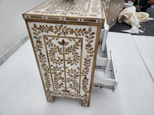 Large Sage Green Mother of Pearl Inlay Sideboard Cabinets for Luxury Apartment Modern Design for Kitchen and Living Room Use - Product Image 2