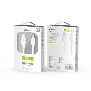 Cable USB A a Tipo-C Capacidad de 100W Cable de carga rápida Función de cargador de teléfono 6A 3A 2A Cargador multifunción para transferencia de datos - Product Image 2