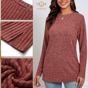 Offre Spéciale hiver grande taille femmes vêtements col rond sweat élégant à la mode couleur unie tenue décontractée pour dames de BD - Product Image 6