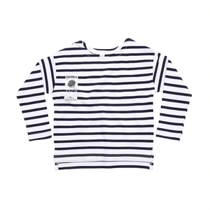 Mini T-shirt promotionnel bio et durable de style breton – Merchandising écoresponsable - Product Image 2