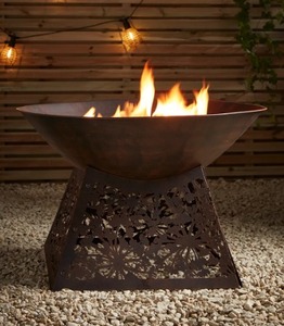 Pozo de fuego para exteriores, hoguera grande, patio de leña y patio trasero, para exterior, estilo rústico, hoguera para chimenea - Product Image 4