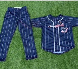 Conjuntos Deportivos de Béisbol para Hombre, Transpirables, Antibacterianos, Personalizables, 100% Poliéster, Manga Corta, Ligeros, de Secado Rápido y Protección UV - Product Image 3