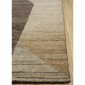 พรมขนสัตว์ถักมือสีเบจและสีน้ำตาลลายแบบนามธรรมสำหรับห้องนั่งเล่น ทางเข้าบ้าน และโถงทางเดินสำหรับวัยรุ่น-AIWL-3008 - Product Image 4