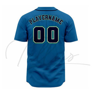 Maillots de baseball à la mode, design unique, sublimation, logo d'équipe, nom, numéro, coupe courte, séchage rapide, respirant, pour hommes - Product Image 6