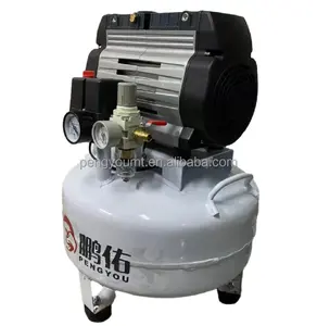 8bar 24l Reciprocating Air Compressor Pump for dental chair Nitrogen and oxygen generator compress air