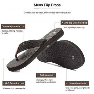 OEM Sole <b>Men</b> Slippers Flip Flops <b>Beach</b> Slippers Casual <b>Shoes</b> <b>Men</b> Flip Flop Slipper Quality Fashion Flip Flops - Product Image 2